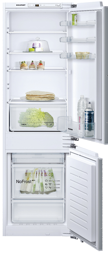 Blaupunkt By Hettich Built-in Built-in Refrigerator Freezer combination 5CR286FF0, 254ltr,SN-ST Climate class, Super Freeze, No Forst