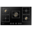 Blaupunkt by Hettich 86cm, 5 Full Brass Burner, Built in Hob 5GH85BB590 Flame Failure Safety Device and Auto Ignition equipped, Cast Iron Pan Support