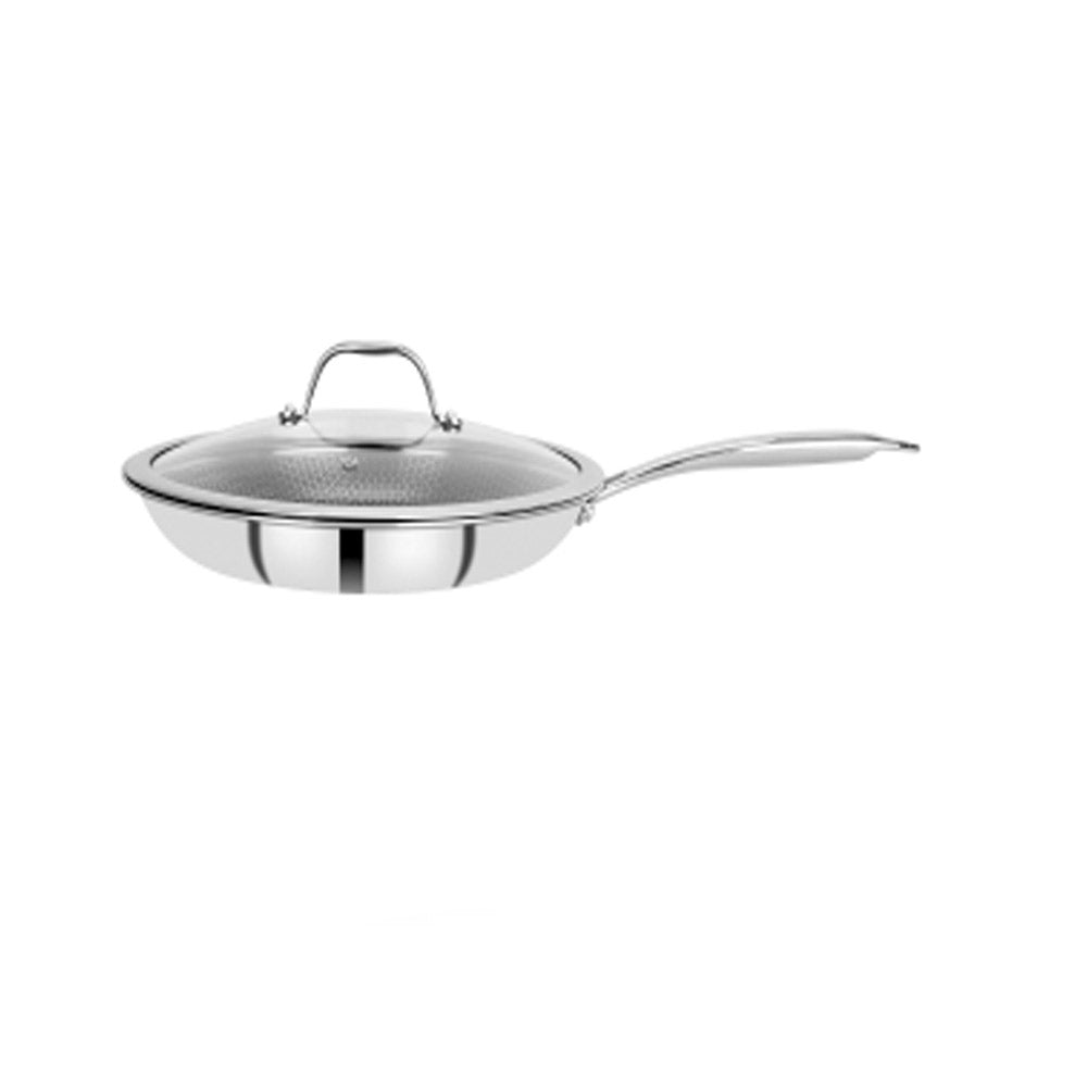 Bergner SS Hi-Tech Prism Frypan With Lid 28 cm (BG-31169-MM)