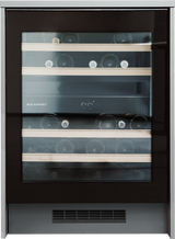 Undercounter Wine Cooler – Dual Zone, 43-Bottle Capacity, Black Glass Finish - 5WK 830FF0
