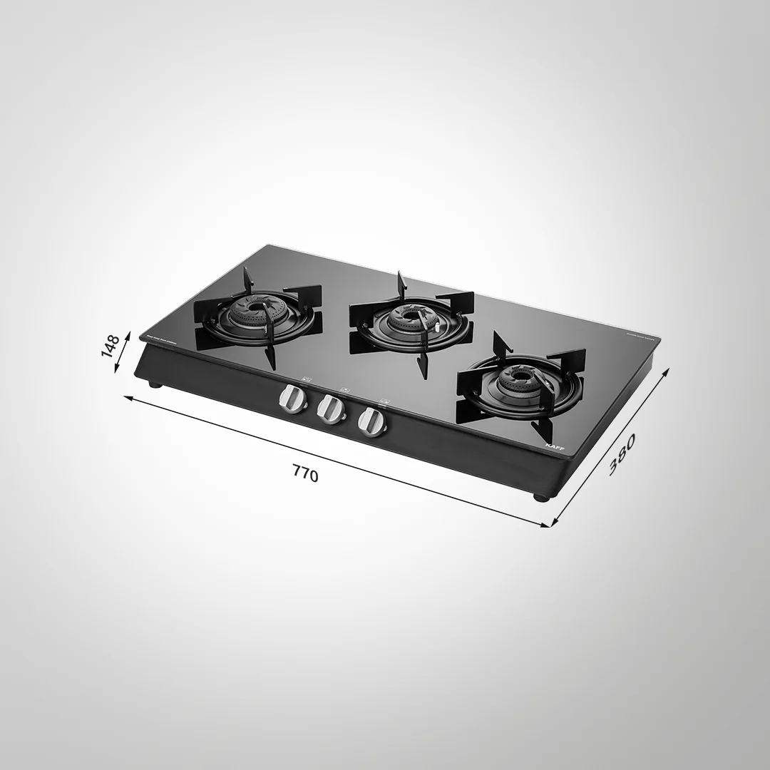 KAFF CBP 71 3B AI Slim Line Design 3 Burners 1 Jumbo 1 Big 1 Small Cooktop