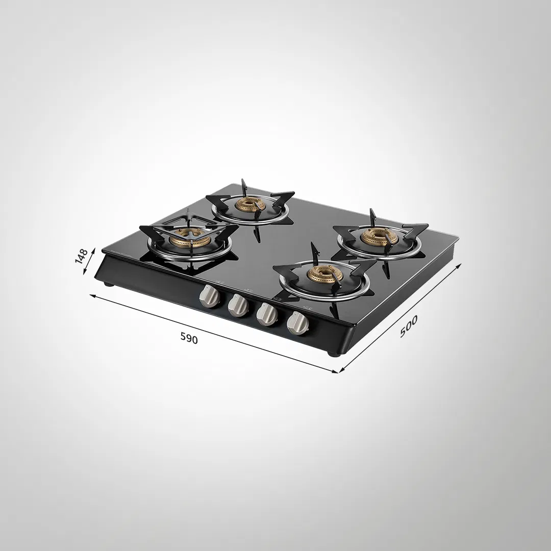 KAFF CTB584BAI High Efficiency Brass Burners With Auto Ignition Cooktop