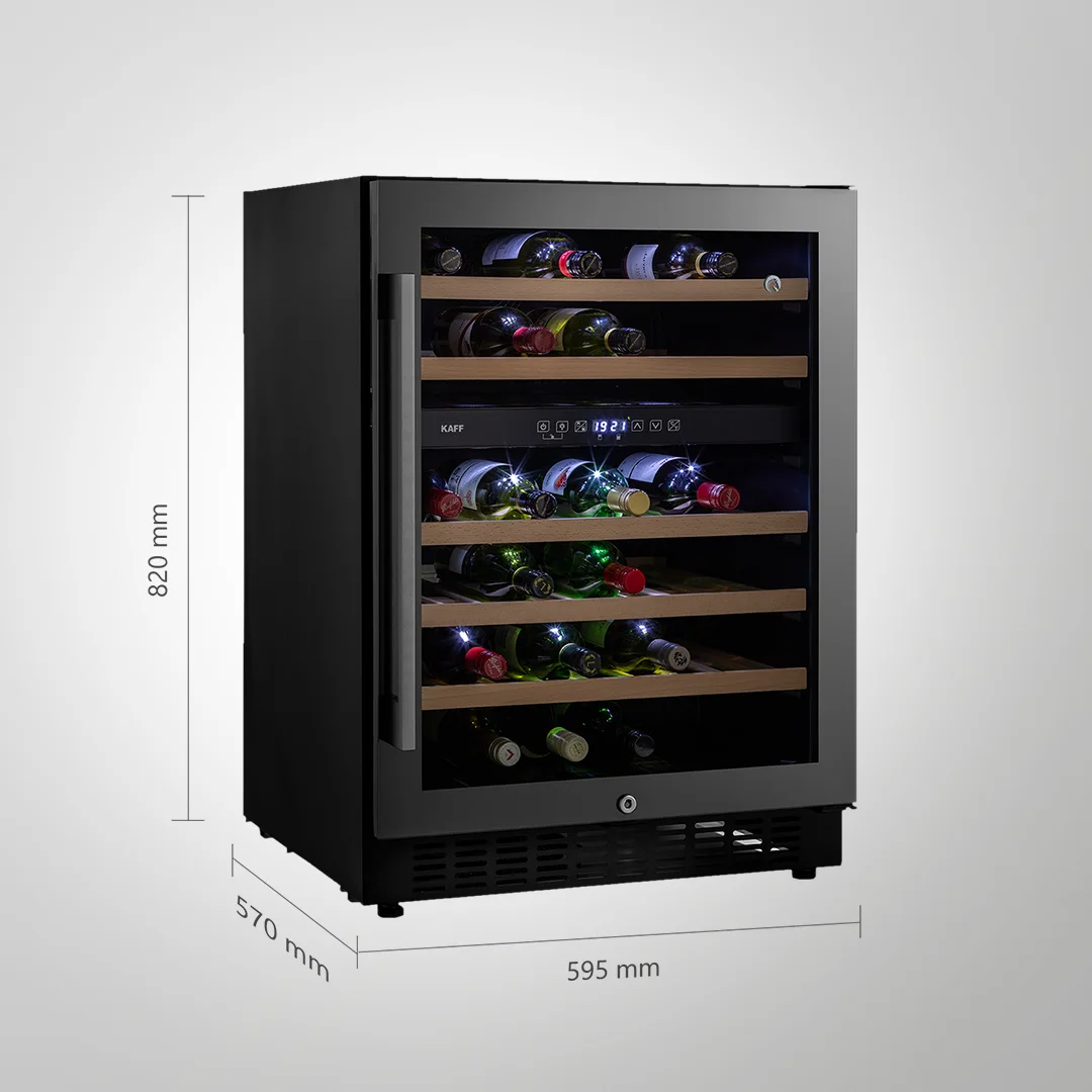 KAFF WC135 DZ Dual Zone Wine Cooler Capacity  46 Bottles Approx.