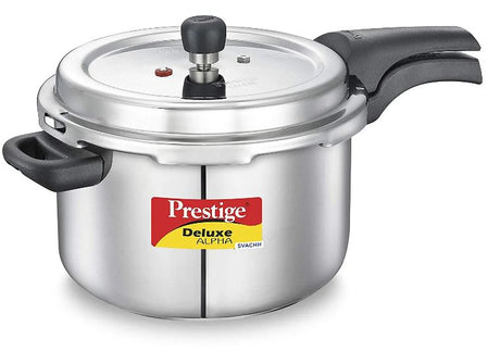 PRESTIGE DELUXE ALPHA SVACHH STAINLESS STEEL 6.5 LITRE PRESSURE COOKER 20252