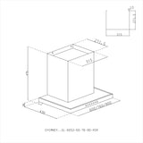 60cm Auto Clean Filterless Chimney with Heat Sensor, 1400 m³/hr Suction, Motion Touch Control – Black (CH 6052 HSR BL AC)