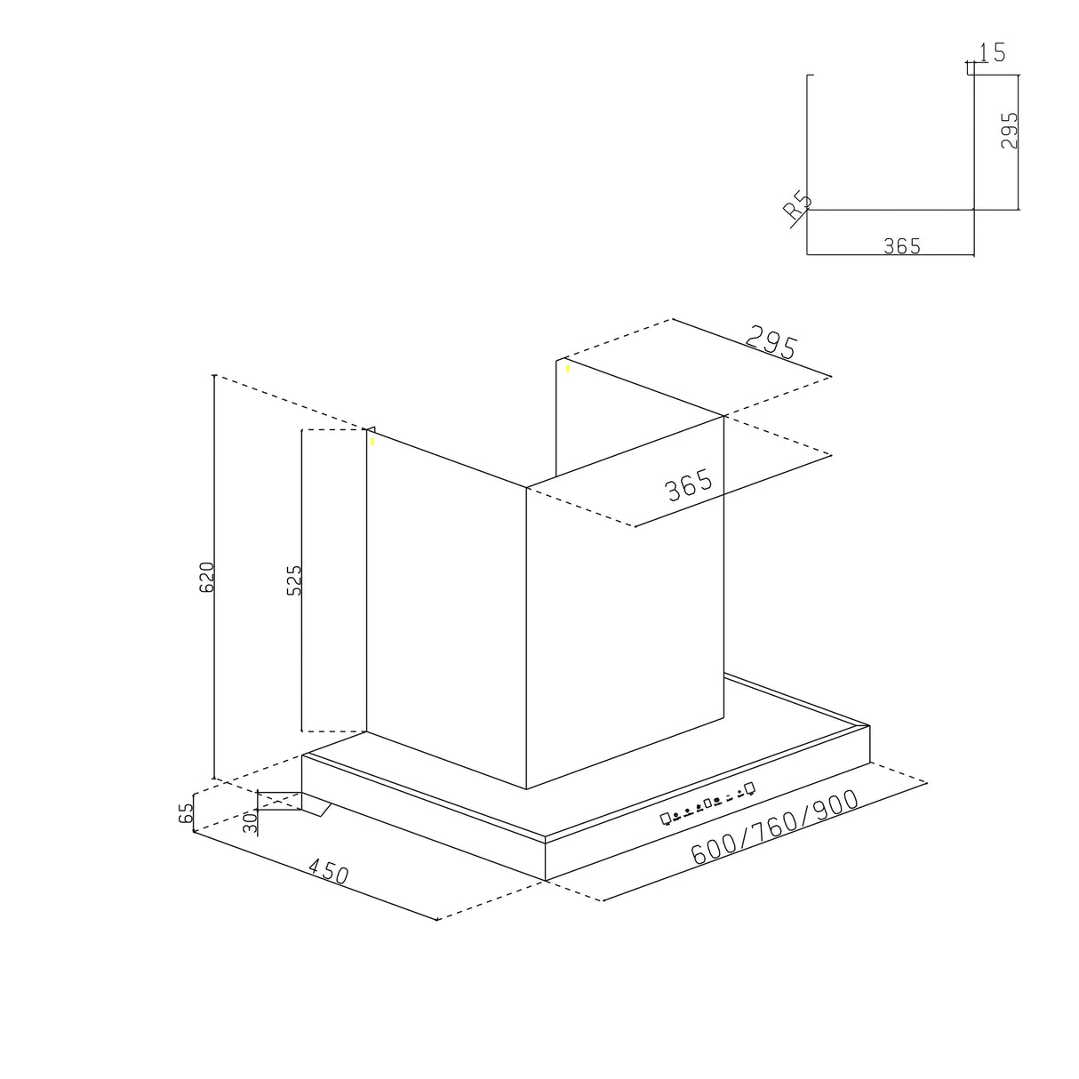 CH6052SLBLDCB 90 cm Auto Clean Filterless Slim Chimney with Inverter Technology, BLDC Motor, 1400 m³/hr Suction