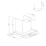 CH6052SLBLDCB 90 cm Auto Clean Filterless Slim Chimney with Inverter Technology, BLDC Motor, 1400 m³/hr Suction