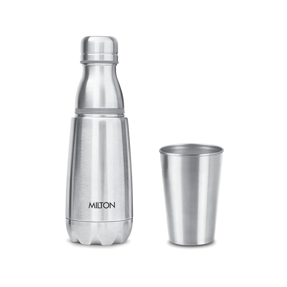 Vertex Steel 500 Thermosteel Hot or Cold Water Bottle with Stainless Steel Tumbler, 500 ml