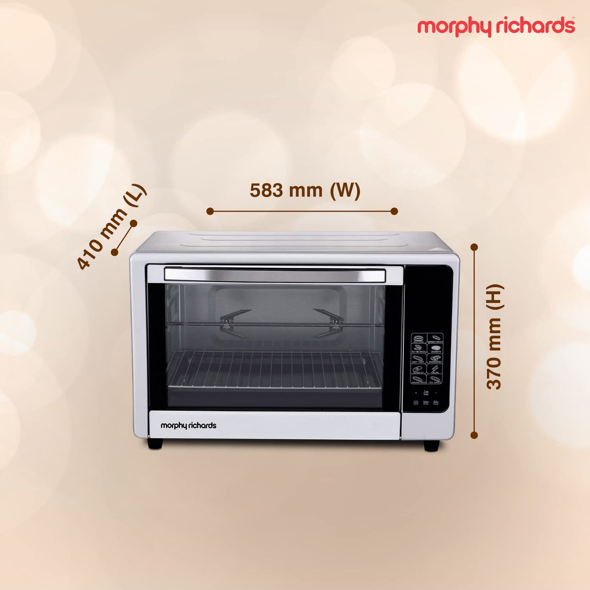 48-Litre Oven Toaster Grill (OTG)  (48SS DIGICHEF, Silver)