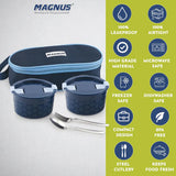 Microwave Olive 2 Lunch Box - 2 Microwave Safe Steamlock Stainless Steel Containers - Airtight & Leakproof - Ideal Lunch Box for Kids - Lunch Boxes for Office Men, Women & School