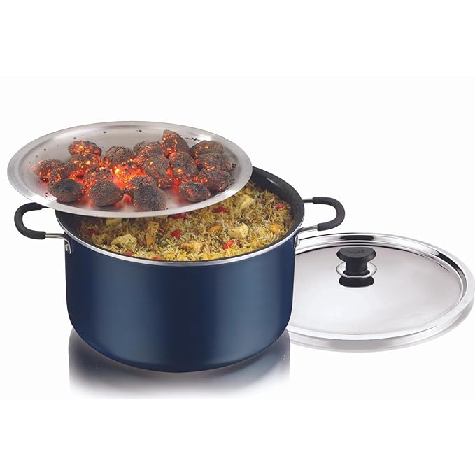 Zest Non Stick Dum Biryani Pot - 14 Litre, 32 cm