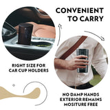 Coffeemate Insulated Mug 380ML Black | Leakproof Travel Mug with Touch Lid & Tea Infuser | BT380BLK130