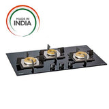 Glen 3 Burner Built-in Glass Hob 1073 SQ INBB