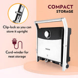 Borosil Jumbo 180° Grill Sandwich Maker 1500 W, opens 180°, 4 sandwiches