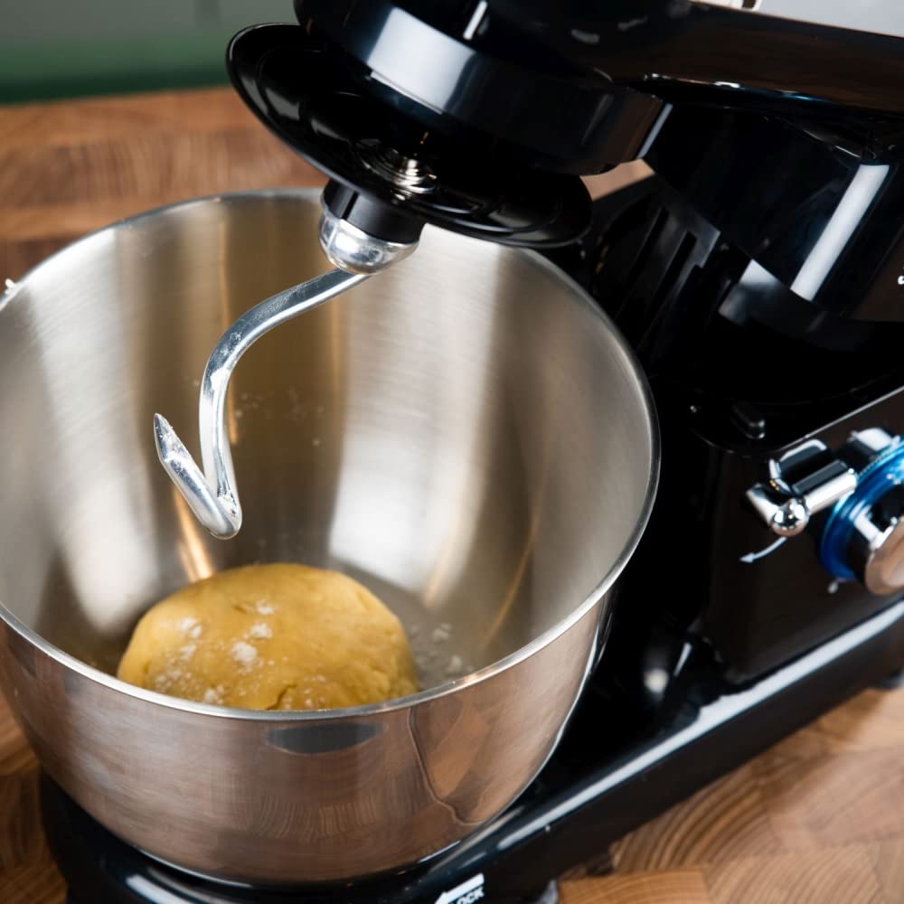 Westinghouse 4.5L Stand Mixer WKSMX1301BK | 800W Power | 6 Speeds + Turbo Function | Planetary Rotation | Stainless Steel Bowl | Includes Beater, Whisk & Dough Hook | Black