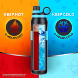 ThirstBurst Arctic Stainless Steel Bottle 800ML – Hot & Cold, 12 Hrs Hot, 12 Hrs Cold, Leakproof, Copper Coated Insulation