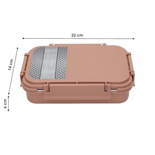 Jaypee plus Steeladam lunch box Peach