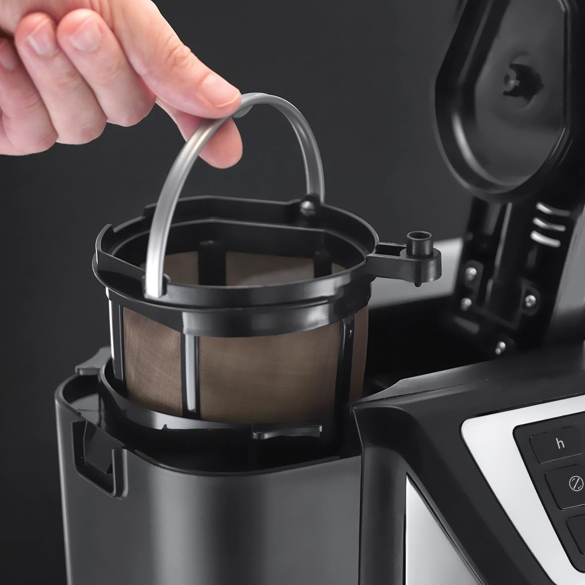 Victory Grind & Brew Coffee Machine, black/silver, 22000 56