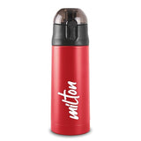 New Crown 400 Thermosteel Water Bottle 600 ml with One Touch Safety Lock, 24 Hours Hot and Cold, Leak Proof Lid, ISI Certified I Vacuum Insulated I for Office, Gym, School