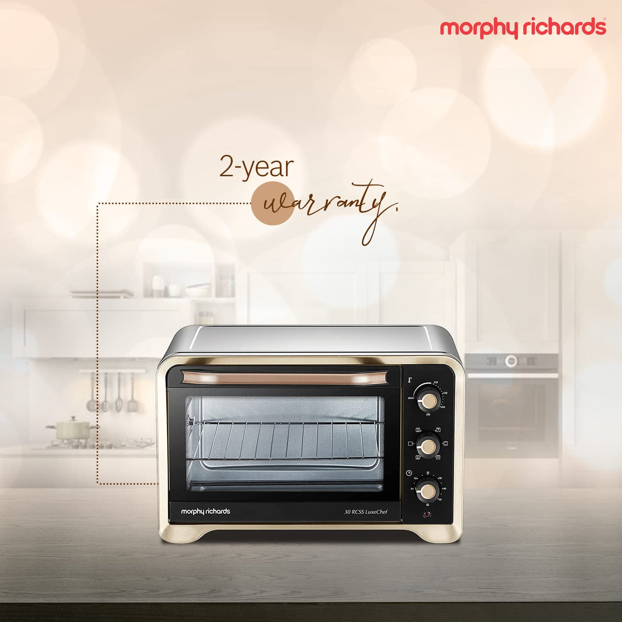 30RCSS 30L OTG – Stainless Steel Oven Toaster Griller with Convection, Rotisserie, 6 Modes & Temperature Control 1600 Watts