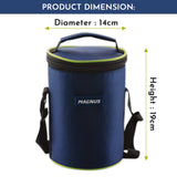 Alfa-3 Stainless Steel Lunch Box Set – 3 Leakproof Containers with Insulated Bag | Air-Tight & Safe Tiffin for Office, School & Travel | Ideal for Men, Women & Kids (Blue)