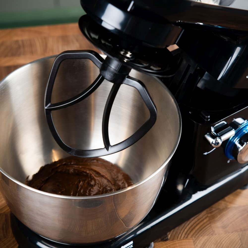 Westinghouse 4.5L Stand Mixer WKSMX1301BK | 800W Power | 6 Speeds + Turbo Function | Planetary Rotation | Stainless Steel Bowl | Includes Beater, Whisk & Dough Hook | Black
