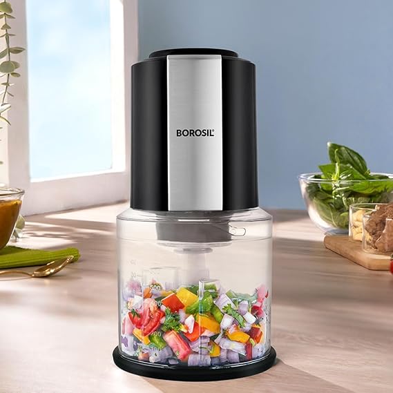 Borosil Chef Delite Chopper with 2 blade sets 300 W – apnidukaan.com