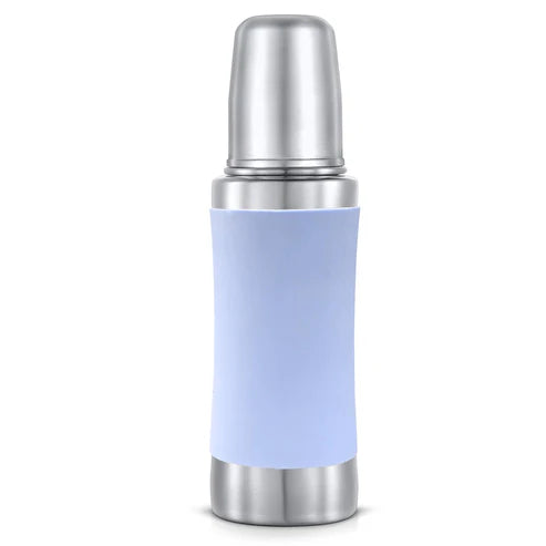 Pexpo Jack & Jill Stainless Steel Feeding Baby Bottle 250 ML Silver Blue