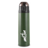 New Crown 400 Thermosteel Water Bottle 600 ml with One Touch Safety Lock, 24 Hours Hot and Cold, Leak Proof Lid, ISI Certified I Vacuum Insulated I for Office, Gym, School