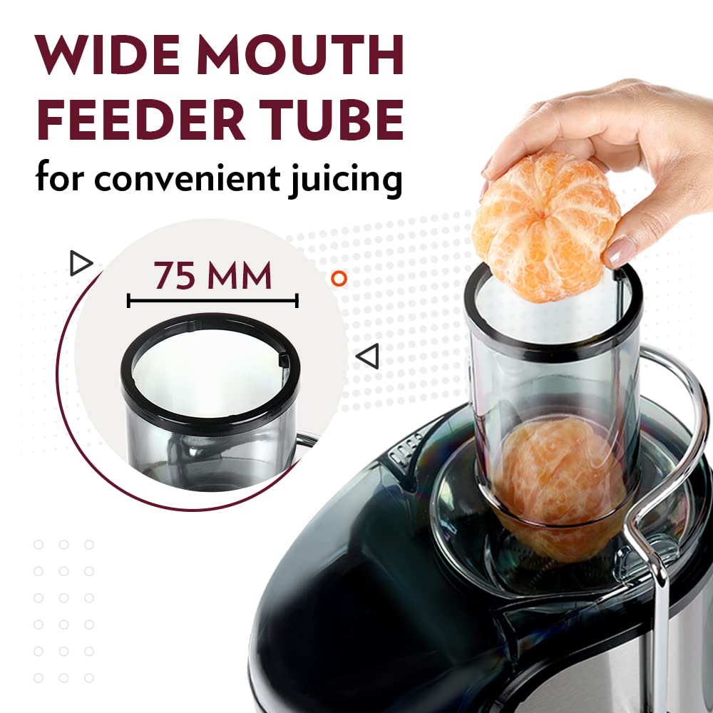 Borosil Primus Plus Juicer 800 W Centrifugal Juicer