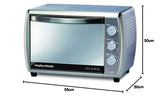 40 RCSS 1500W OTG – Stainless Steel Oven Toaster Griller with 90-Minute Timer & Multi colour Finish