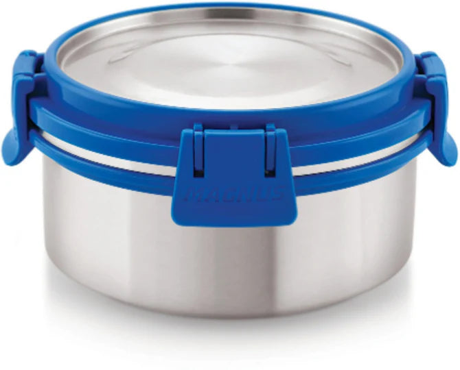 Stainless Steel Airtight Leakproof Storage Deluxe Container 450ML with Klip Lock - Ideal Kitchen Accessories Items, Perfect Lunch Box, Lunch Boxes for Office Men