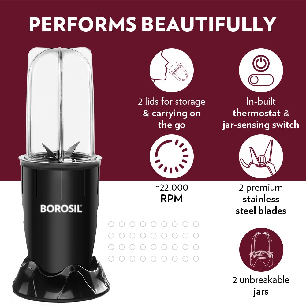 Borosil Nutrifresh PB31 Blender Grinder & Smoothie Maker