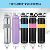ThirstBurst Fuchsia Stainless Steel Bottle 800ML – Hot & Cold, 12 Hrs Hot, 12 Hrs Cold, Leakproof, Copper Coated Insulation