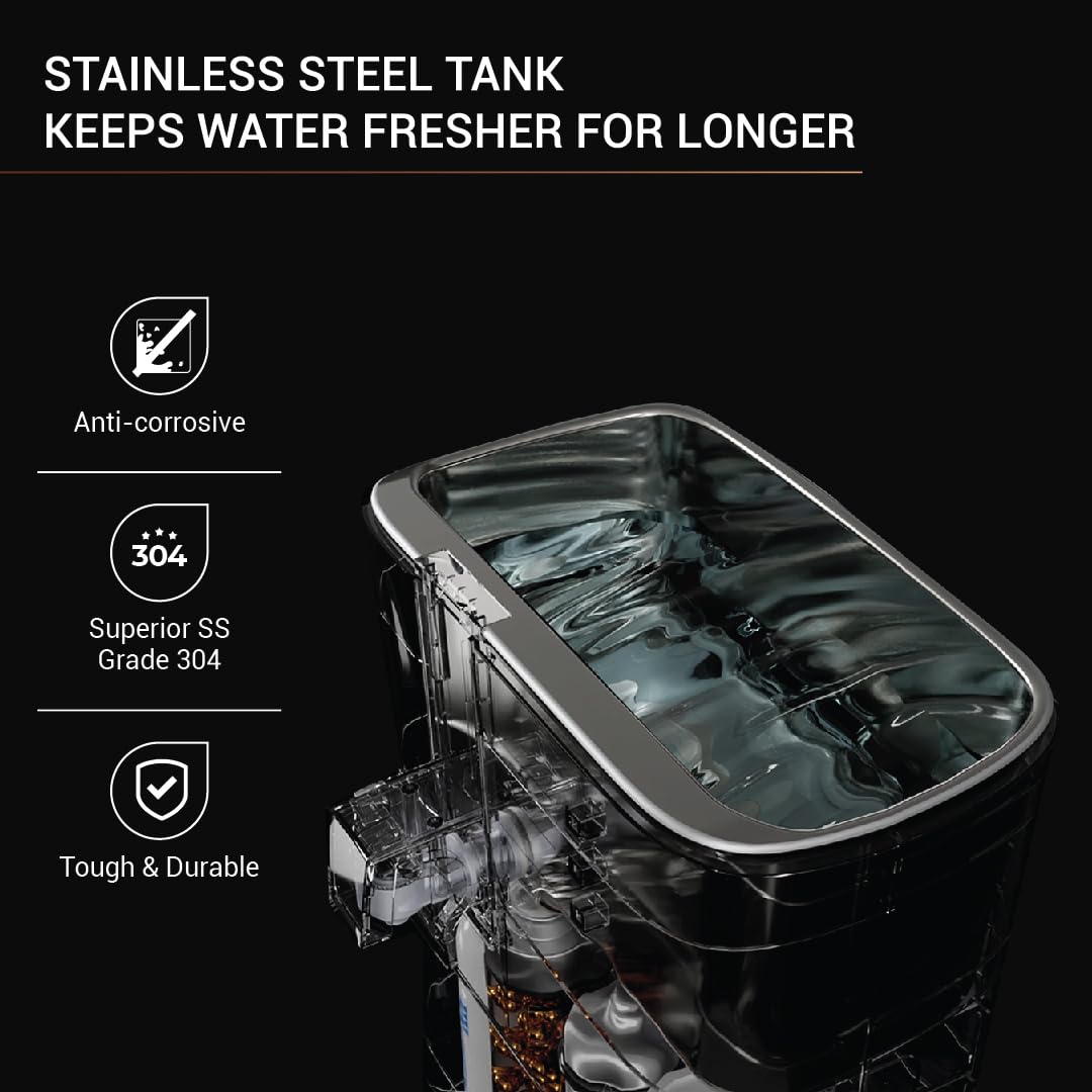 Superio RO+UV Water Purifier with Patented Active Copper Technology & Stainless Steel Tank