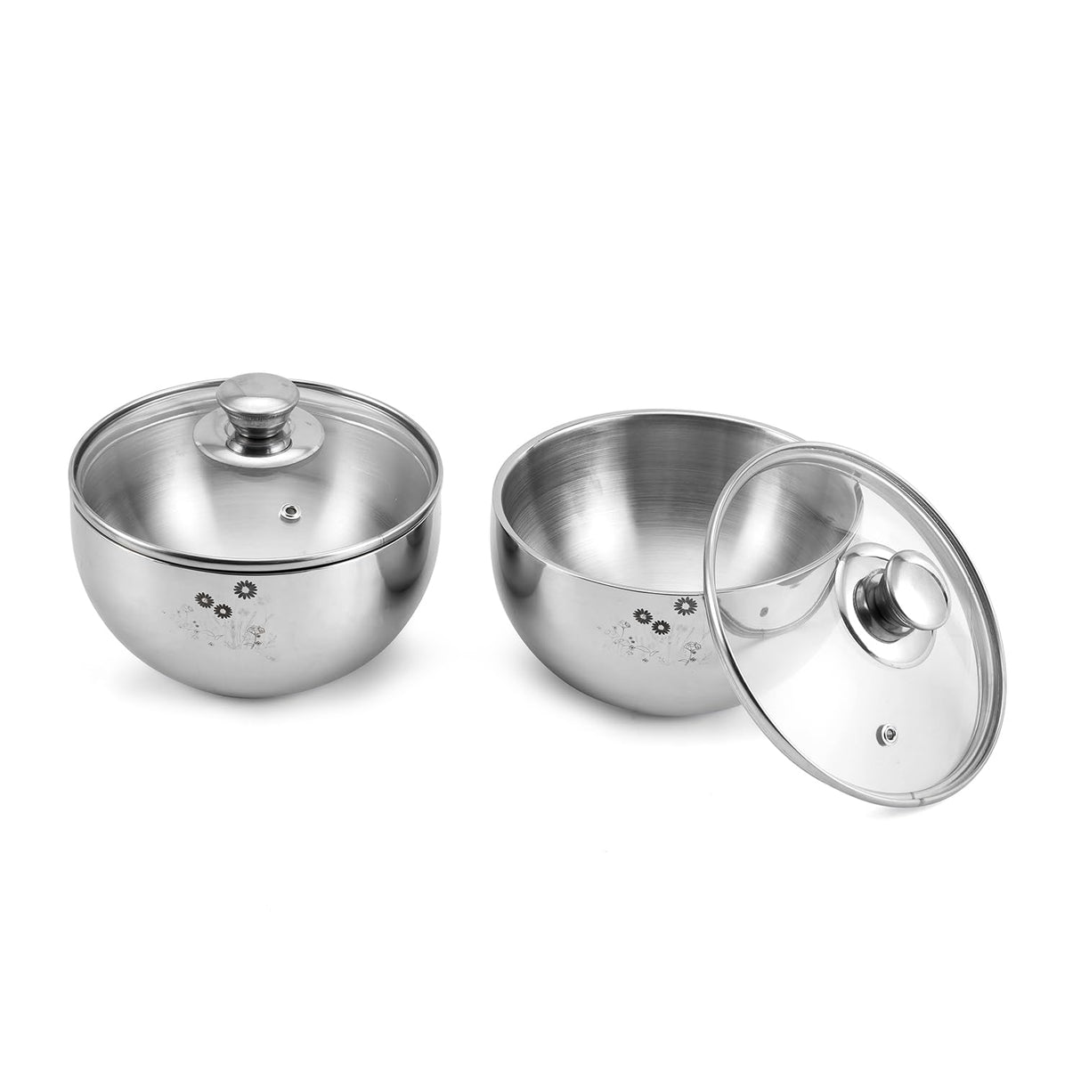 Premium Pattern Stainless Steel Dinner Set of 41 Pcs