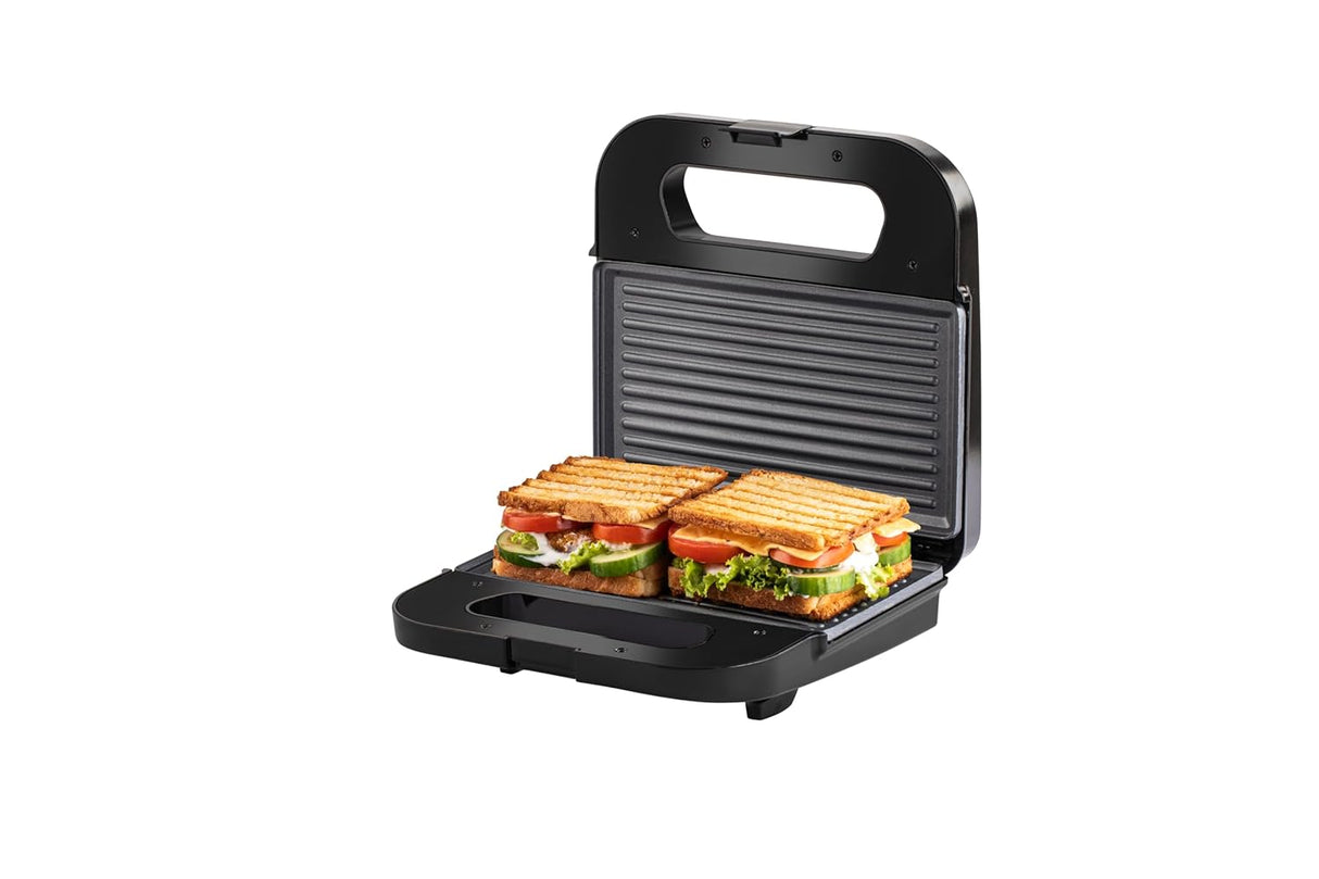 RST750GR 750 Watt Non-Stick with Fixed Grilled Plate Crispy Sandwich Toaster for Multi Snacks
