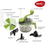 by Stovekraft Tornado Turbo Manual Chopper 1.5 L – Green, Large