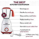 Borosil Best Mixer Grinder 500 W, 3 Jars