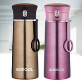 Travelease Brown Stainless Steel Hot & Cold Bottle – 360 mL (BT360BN113) | Leak-Proof Sipper Bottle for Travel & Everyday Use