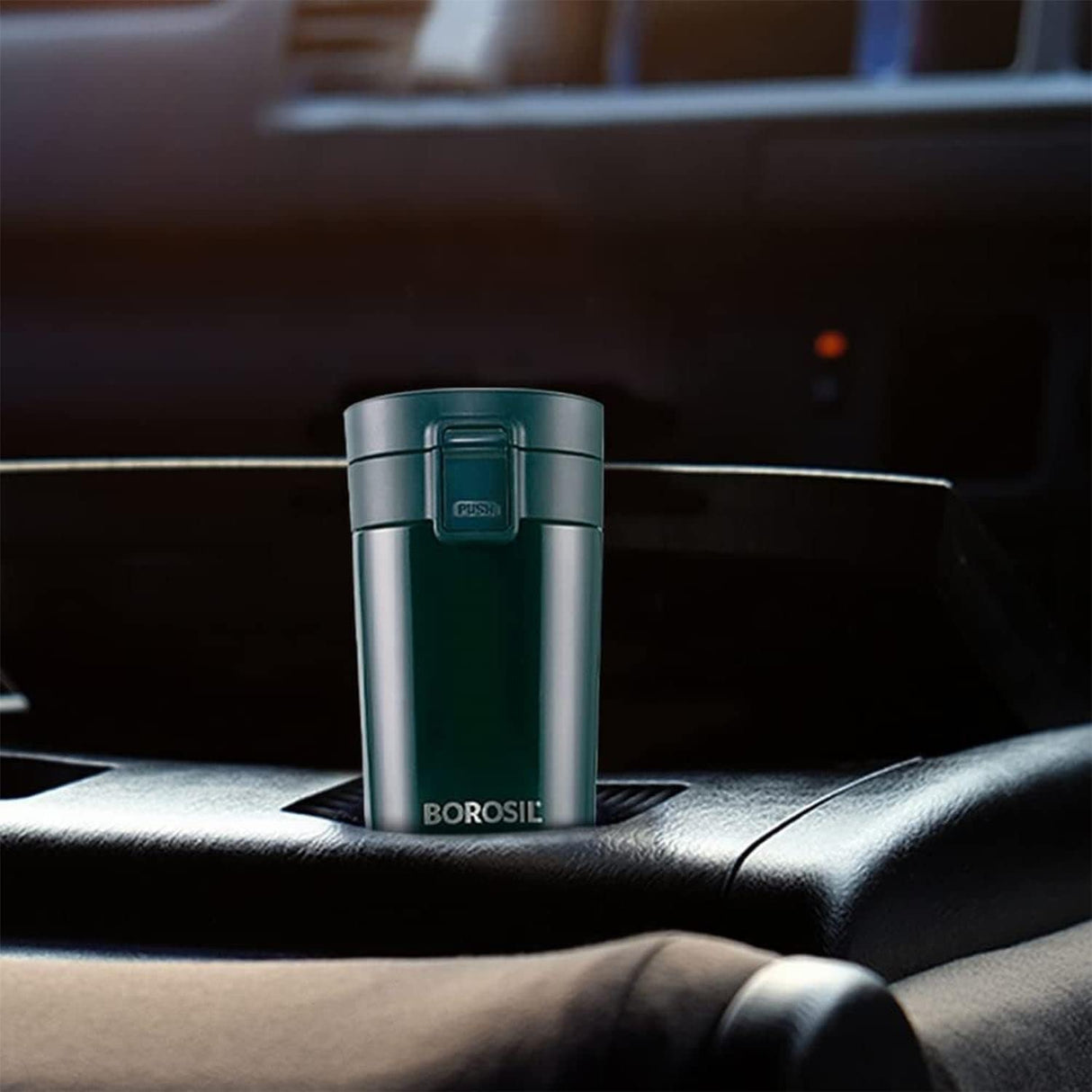 Coffeemate Insulated Mug 300ML Black | Leakproof Travel Mug with Touch Lid & Infuser | BT300BLK110