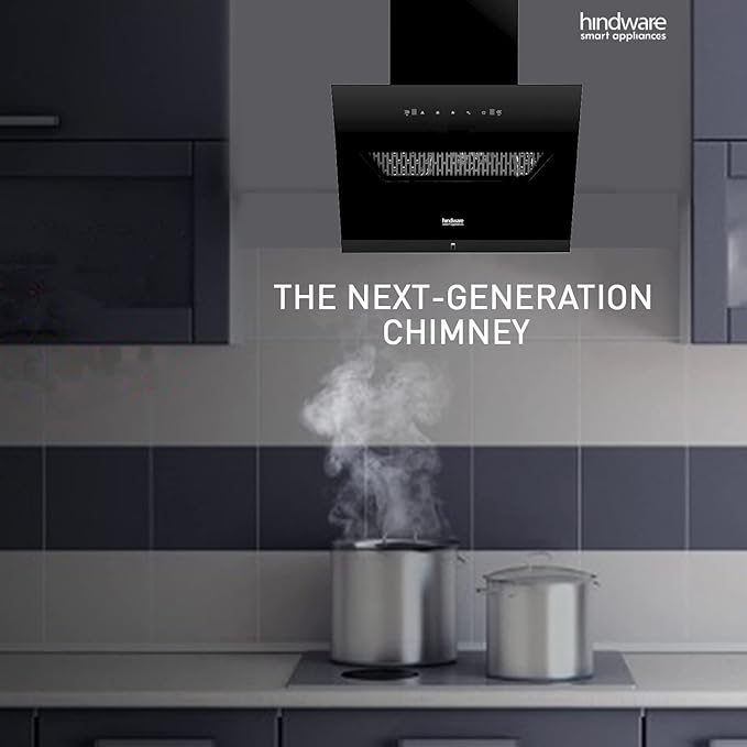 Hindware Olenna Autoclean 60cm Wall Mounted Chimney