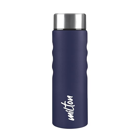 Stream 1000 Stainless Steel Water Bottle 1020 ml, Single Walled, ISI Certified I Leak Proof Lid, Rust Proof I For School, Office, Gym