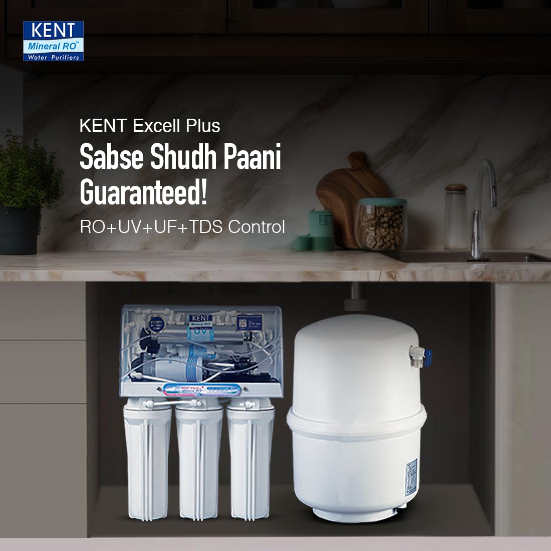 Excel Plus Under the Counter RO Water Purifier