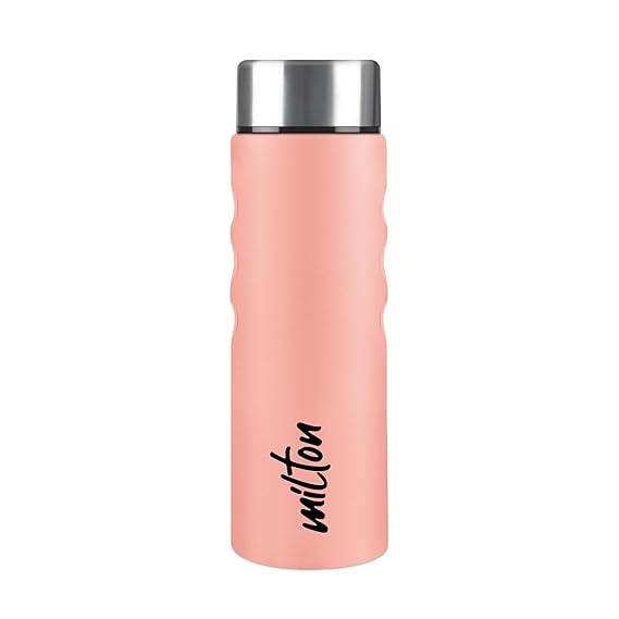 Stream 1000 Stainless Steel Water Bottle 1020 ml, Single Walled, ISI Certified I Leak Proof Lid, Rust Proof I For School, Office, Gym