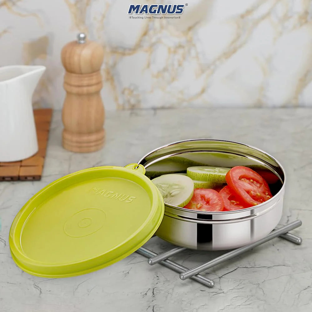 Easy Lock Stainless Steel Container | Leak-Proof, Food Grade Material | Durable & Easy to Open Lid