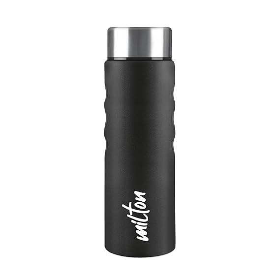 Stream 1000 Stainless Steel Water Bottle 1020 ml, Single Walled, ISI Certified I Leak Proof Lid, Rust Proof I For School, Office, Gym