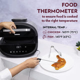 Bestdigi Air-Fryer, Top Load Air Fryer, Large Capacity, 8 Pre-Set Menus, 8 In 1 Functionality, 6.1 L, 1700 Watt, 6.1 liter, Black