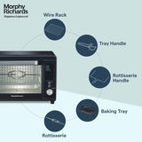 40RCAD 40L Digital OTG 2000W – Oven Toaster Griller with Air Fryer, Dehydrator, 13 Preset Menus, Rotisserie & Convection