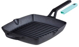 Bergner Elements Cast Iron Griddle, Black